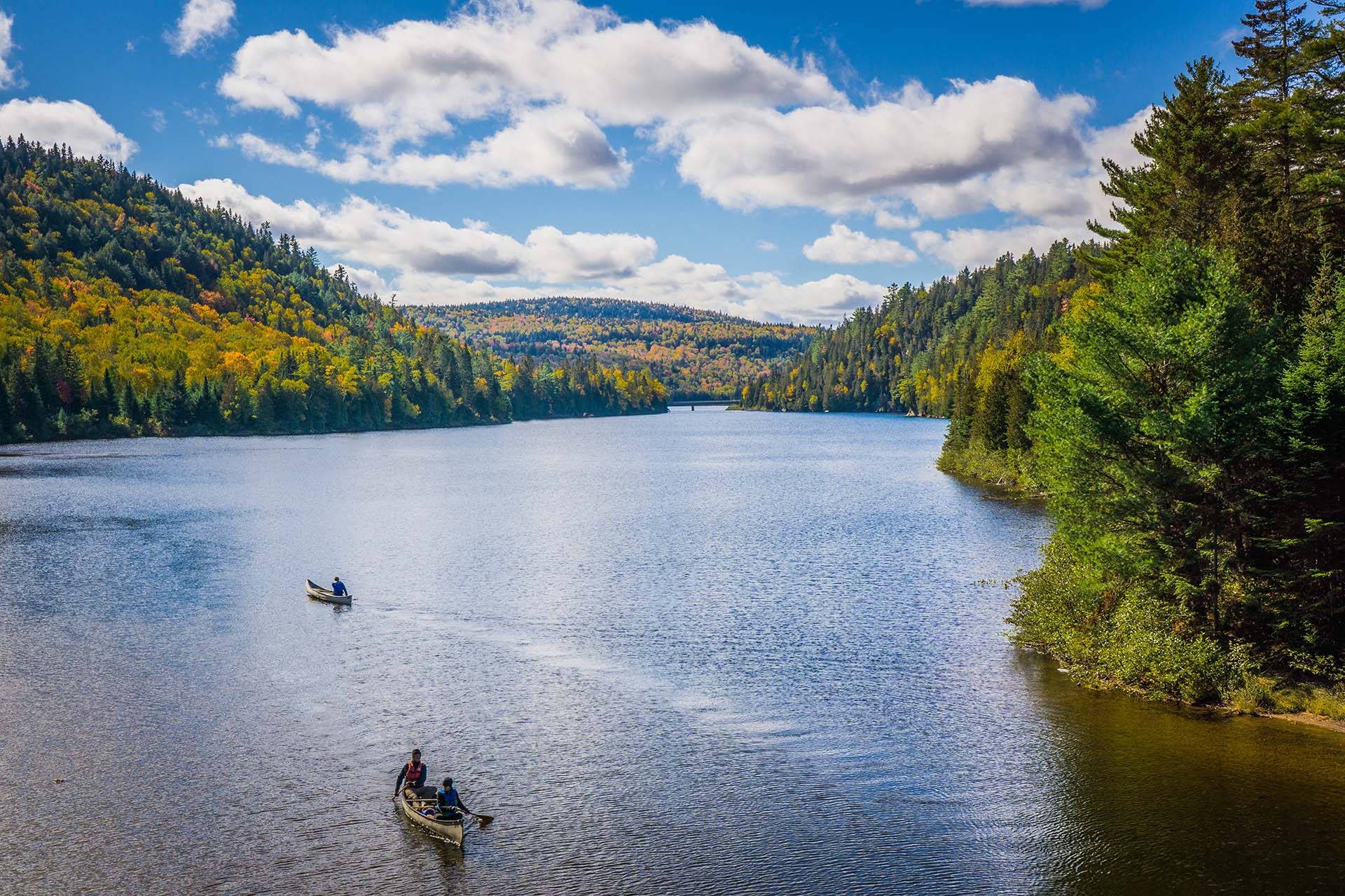 Lake lake with boats in it